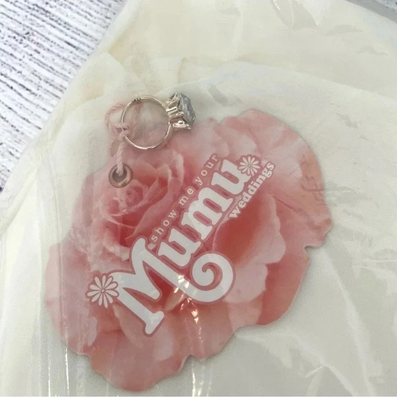 Show Me Your Mumu Kendall Maxi Dress Gown Wedding Cake Chiffon Bridal Size S - Picture 6 of 10